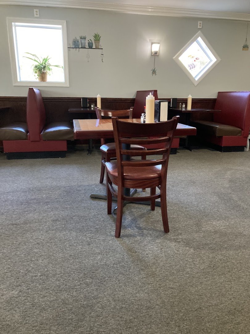 Japanese restaurant dining room with casual seating