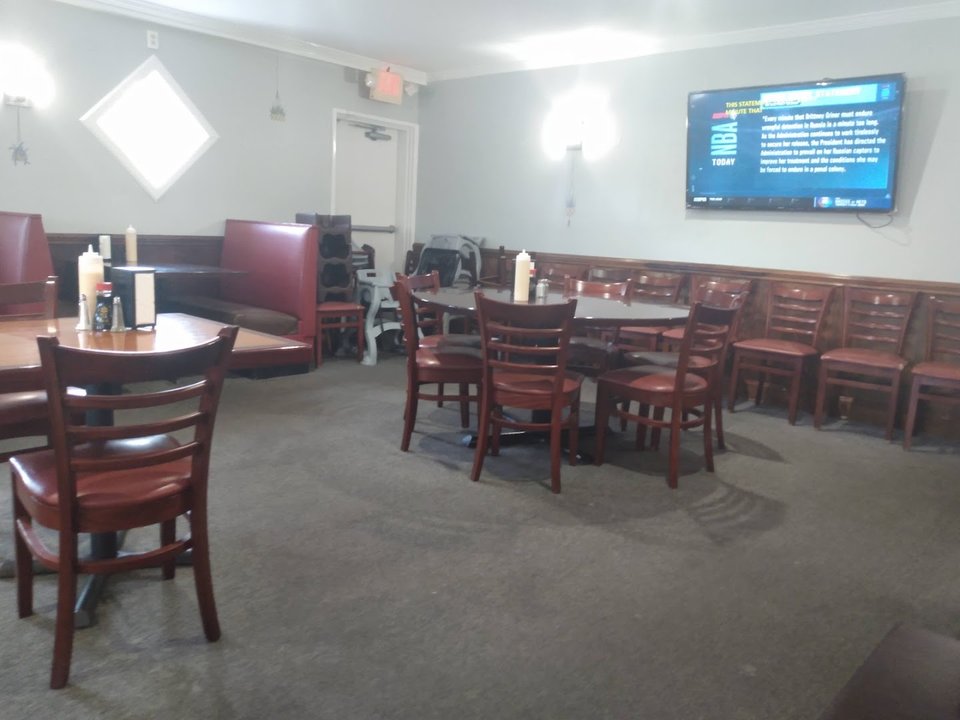 Family-friendly restaurant interior with quiet seating